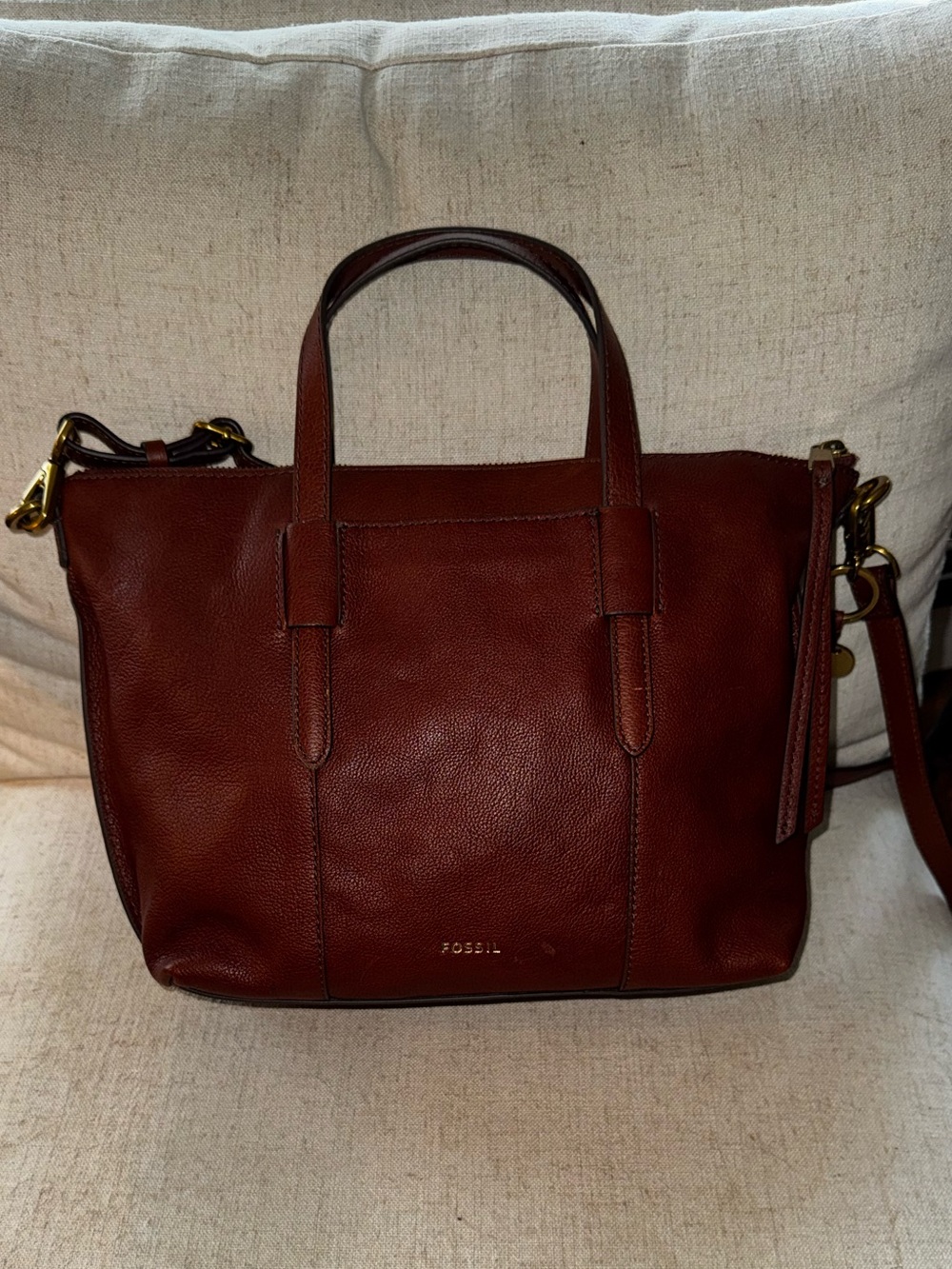 Fossil Skylar Satchel Brandy - Picture 2 of 8